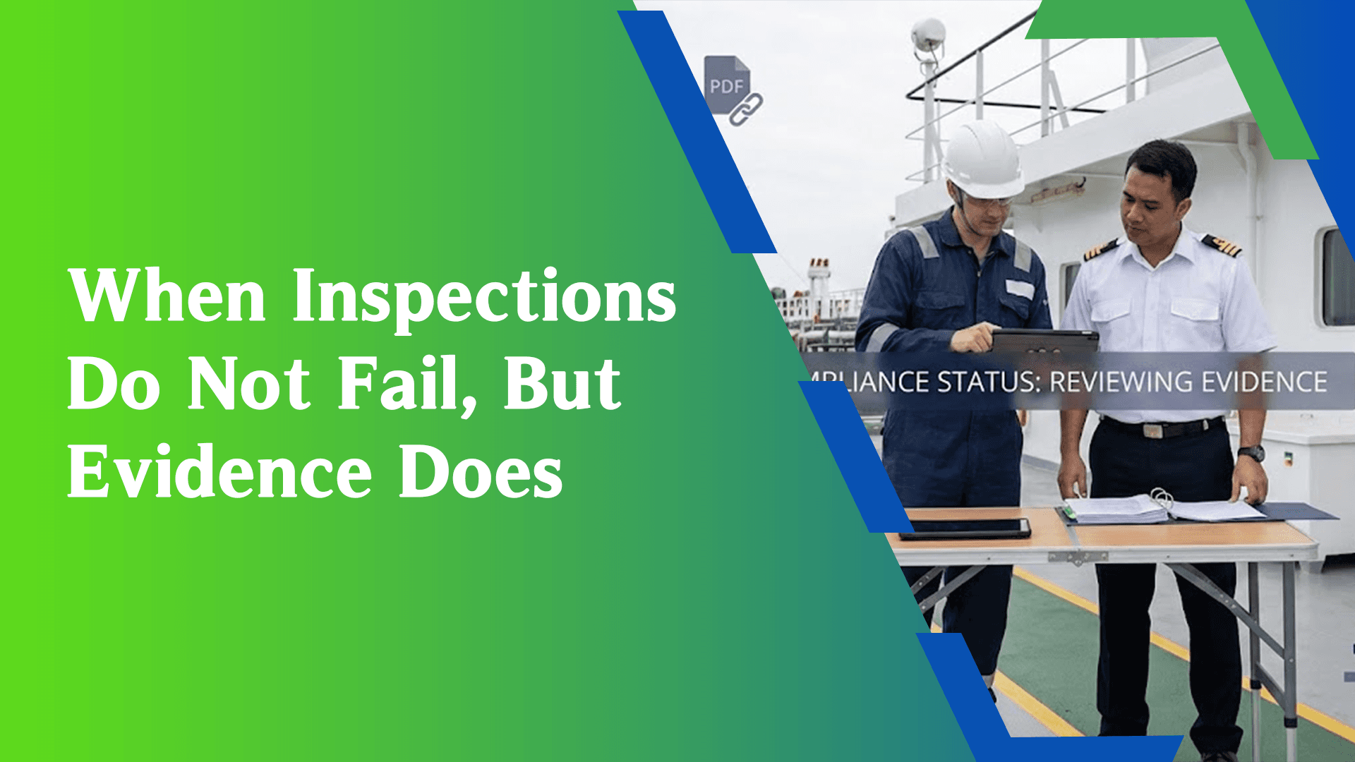 Ship Inspection Report: Why Evidence Matters More Than Inspections| NAVIREGO